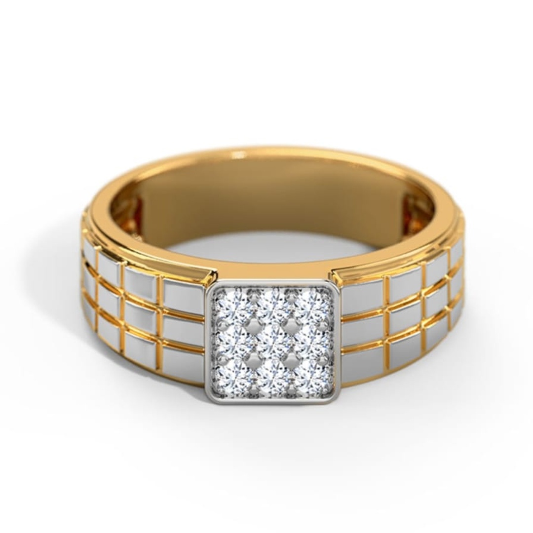 Gents Diamond Gold Ring 001