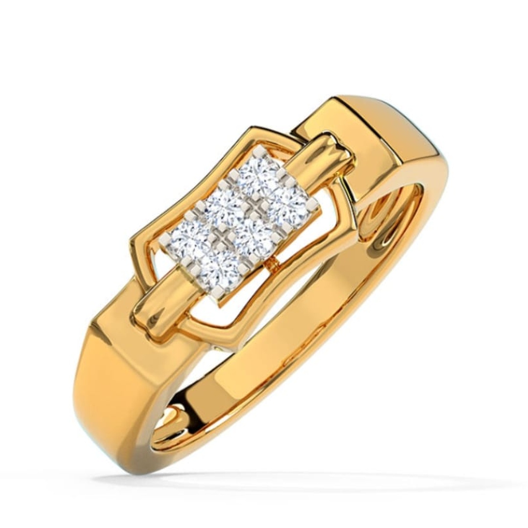 Gents Diamond Gold Ring 003