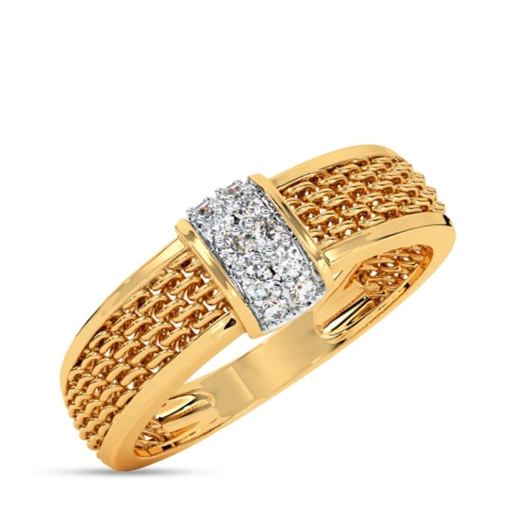 Gents Diamond Gold Ring 005