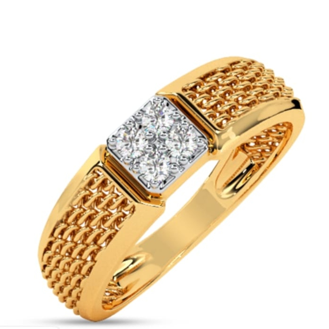 Gents Diamond Gold Ring 006