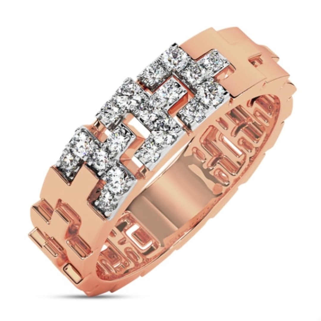 Gents Diamond Gold Ring 007