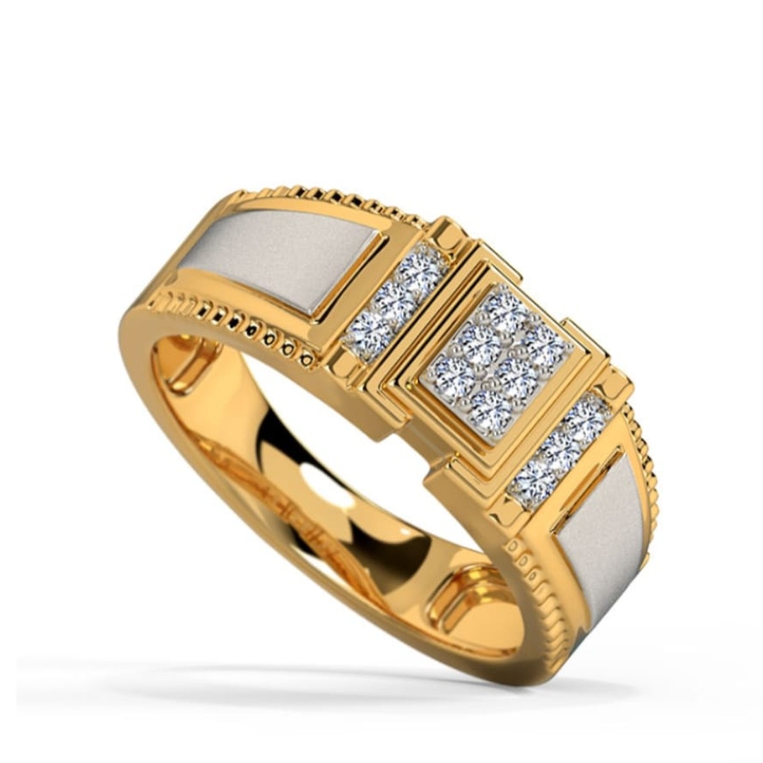 Gents Diamond Gold Ring 011