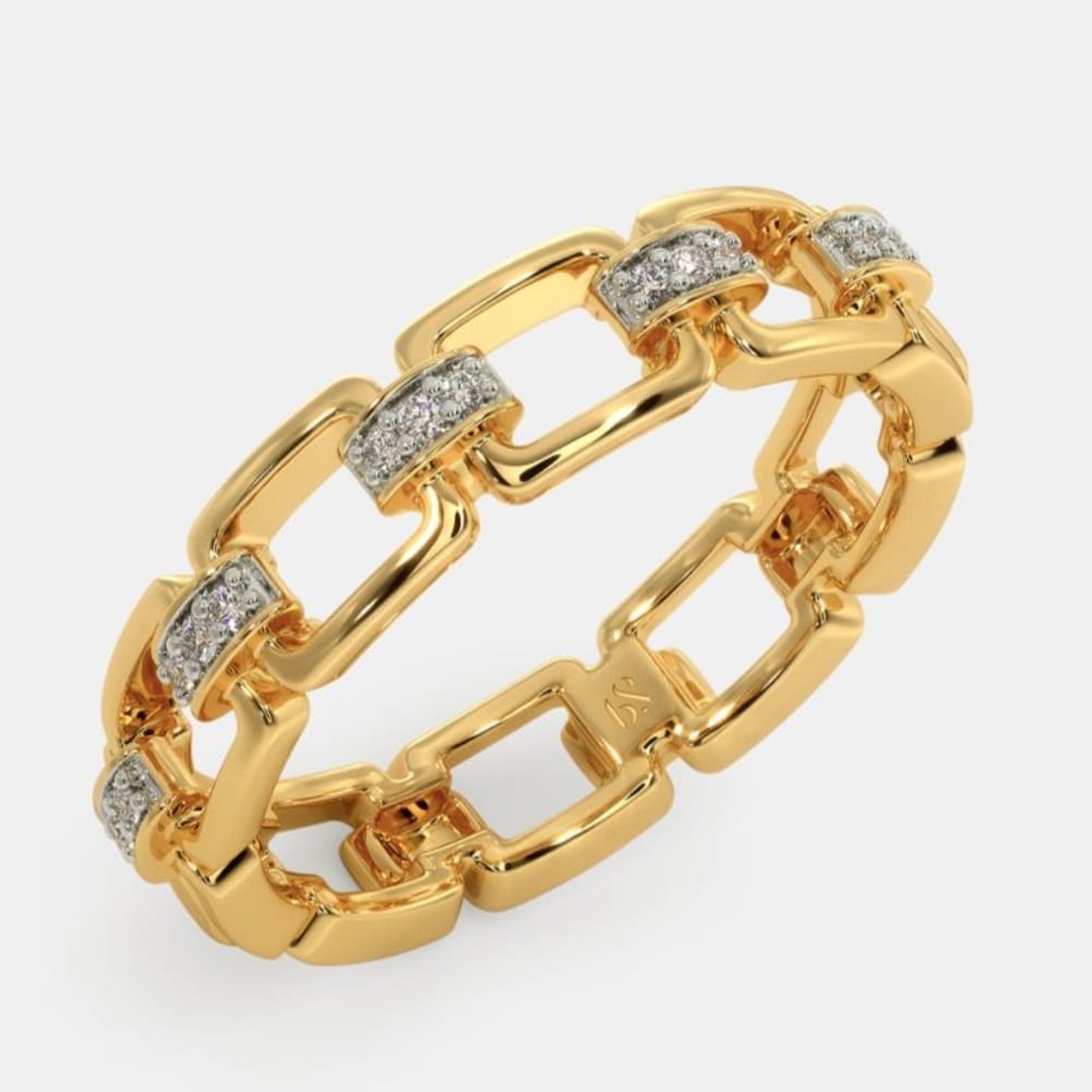 Gents Diamond Gold Ring 012