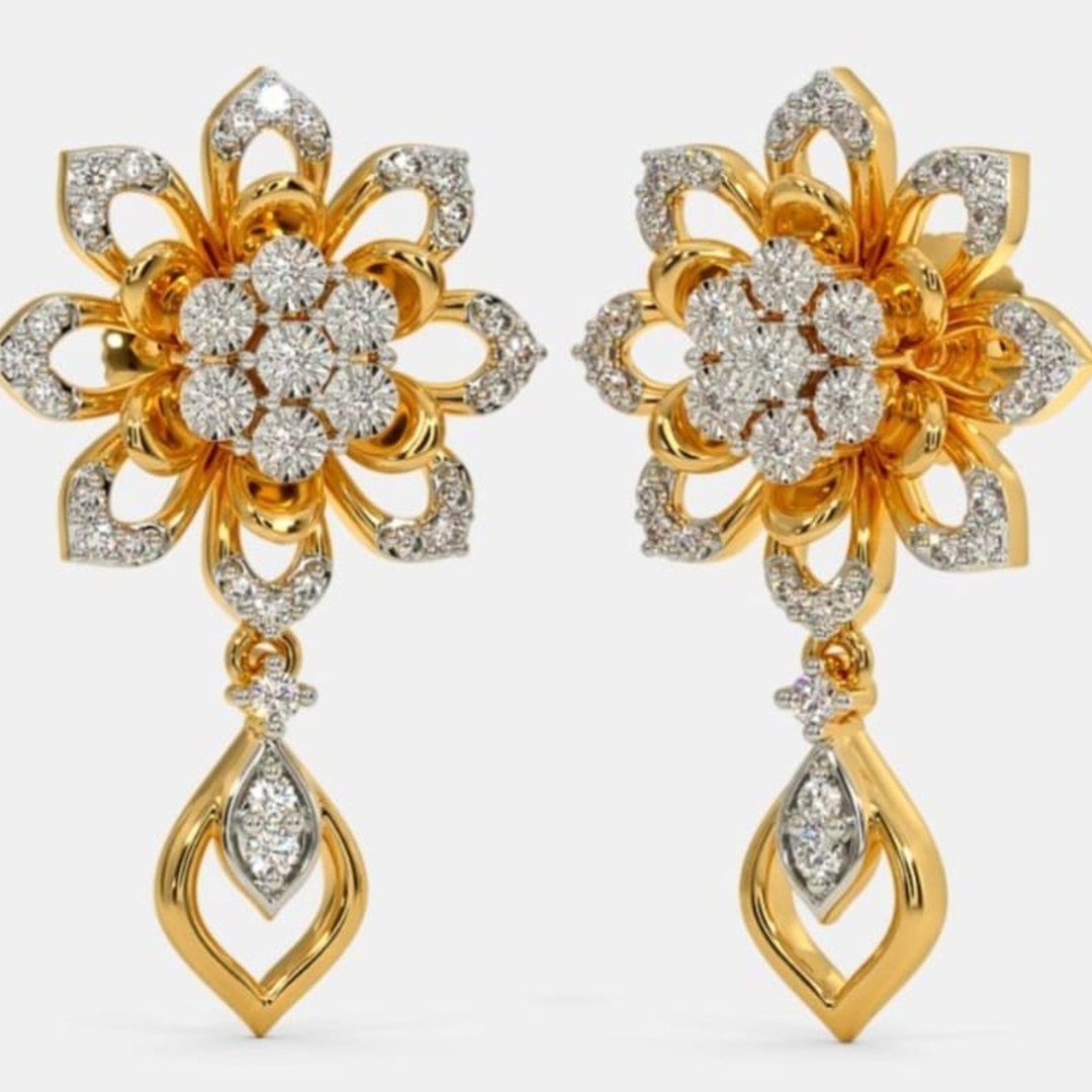 Womens Gold Earring 016