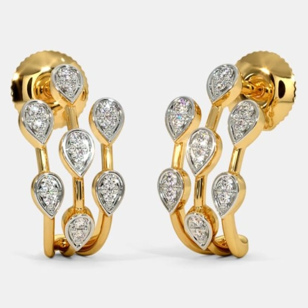 Womens Gold Earring 017