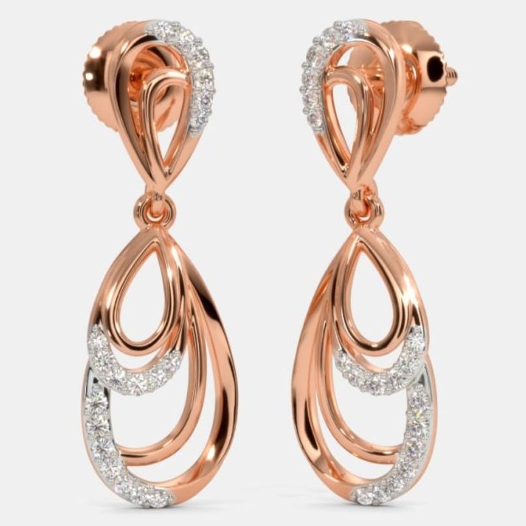 Womens Gold Earring 019